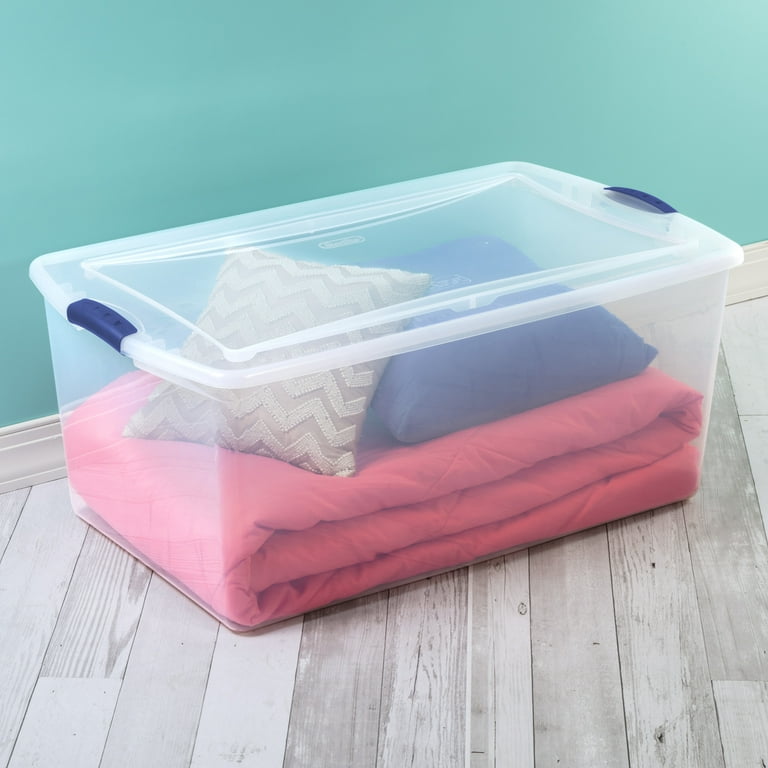 Hoteam 76 Pcs Mixed Sizes Storage Containers Box with Hinged Lid