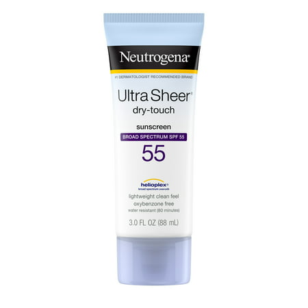 Neutrogena Ultra Sheer Dry-Touch Water Resistant Sunscreen SPF 55, 3 fl. (Best Sunscreen Lotion In India For Mens)