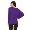 thumbnail image 3 of Women's Trendy style dolman sleeves solid tunic top, 3 of 3