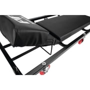 أداة الأداء W85005 40 In. 6-Caster المتداول متجر الزاحف مع مسند رأس مبطن قابل للتعديل، أسود