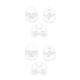 thumbnail image 2 of Billuyoard Molde en relieve para galletas, portátil, reutilizable, seguro, dibujos animados, moldes para galletas de Pascua, suministros de herramientas Type2 NO2 Billuyoard CBP190016, 2 of 6
