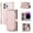 Rosegold, variant on TECH CIRCLE Wallet Case For iPhone 15,PU Leather Magnetic Flip Folio Purse Case with Card Slots Holder Shoulder Strap Wristlet Girl Women Case for Apple iPhone 15 6.1" 2023,Darkgreen
