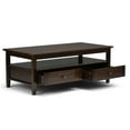 thumbnail image 5 of Warm Shaker Wood 48" WD 1 Coffee Table & 14" WD 2 End Tables in Tobacco Brown, 5 of 11