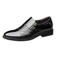 thumbnail image 3 of Yunhgft Men Dress Shoes Slip on Work Oxfords Comfortable Casual Elegant Shoes Men Formal Black 44, 3 of 9