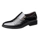 thumbnail image 3 of Zapatos formales para hombre, zapatos elegantes, cómodos, informales, sin cordones, mocasines Oxford para el trabajo negro 46, 3 of 9