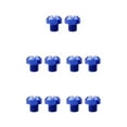 thumbnail image 2 of Redempat Enhanced Performance M10x25 Rearview Mirrors Thread Hole Plug Screw Bolts Blue Positive 10mm 5Set, 2 of 6