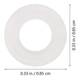 thumbnail image 2 of Hytrove 50Ud Almohadillas Circulares Para De Aretes Transparentes Material Silicona, 2 of 8