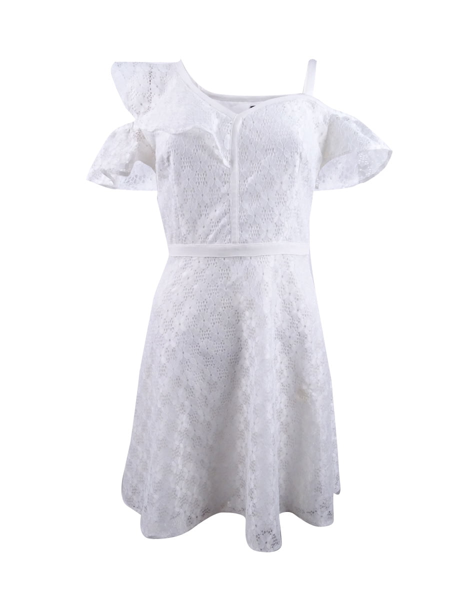 guess lace fit and flare dress