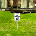 thumbnail image 4 of Kurmntregon Watch For Motorcycles Sign With Stake 0.3 Caution Road Yard Sign Security Yard Sign Rustproof Sturdy Aluminum Sign For Outdoor Yard Garden Decoration Use Easy Install, 4 of 7
