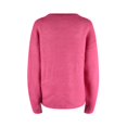 thumbnail image 3 of Vedolay Sweater Womens V Neck Sweater Long Sleeve Drop Shoulder Oversized Knit Pullover Tops,Hot Pink M, 3 of 5