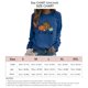 thumbnail image 4 of Top De Mujer De Halloween Jersey Con Estampado De Calabaza Sudadera De Manga Larga De Otoño Halloween Women Pullover Cute Pumpkin Print Sweatshirt Cuello Redondo Manga Larga ANGGREK XL Azul, 4 of 5