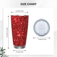 thumbnail image 4 of KLL Red Glitter Print 40oz Stainless Steel Insulated Car Cup with Spillproof Lid - Keep Your Drink Hot or Cold on the Go-Without Straw, 4 of 8