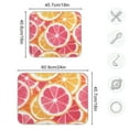 thumbnail image 4 of Yayeee Dish Drying Mat for Kitchen Counter 16"x18" Microfiber Absorbent Pad, Pink Grapefruit Slices, 4 of 7