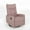 Light Blush/Black, variant on GDF Studio Kimpton Contemporary Fabric Tufted Glider Swivel Pushback Recliner, Beige and Black
