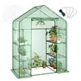 thumbnail image 2 of GloryStar Walking Tunnel Greenhouse, Walk-In Greenhouse with Bottom Widening Design, Galvanized Steel Frame, 2 of 8