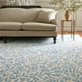 thumbnail image 2 of SAFAVIEH Martha Stewart Jardin Jared Floral Area Rug, Ivory/Blue, 6' x 6' Square, 2 of 10