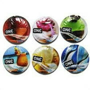 ONE Flavor Waves + Silver Lunamax Pocket Case, Flavored Latex Condom Sampler-12 Count (Bulk)