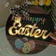 thumbnail image 5 of Decoraciones de Pascua, adornos de Pascua, regalos de Pascua Letrero luminoso de madera de Pascua Decoración navideña para el hogar Letrero de madera colgante Letrero luminoso de madera, 5 of 8