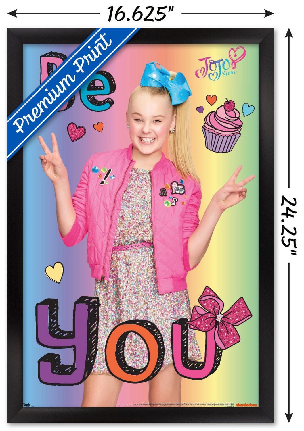 JoJo Siwa - Be You Wall Poster, 22.375" x 34"