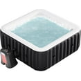 thumbnail image 3 of 240 Gallon Inflatable Hot Tub 6 Person Square with Control Panel, Portable Outdoor AirJet Hot Tub Spa with 130 Bubble Jets, Filter, Insulated Tub Cover and Floor Protector, Temperature up to 104°F, 3 of 10