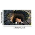 thumbnail image 3 of Modern Abstract Visual Trap Area Rug Non- Floor Mat for Contemporary Living Room and Bedroom, 3 of 5