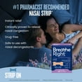 thumbnail image 6 of Breathe Right Nasal Strips, Tan Nasal Strips, Extra Strength, Calming Lavender Scent, 26 Count, 6 of 10