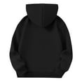 thumbnail image 5 of Tao Tao Cute Hoodies For Teen Girls Boys Trendy Hooded Sweatshirts Loose Fit Long Sleeve Shirts Solid Color Clothes With Pocket For Girls Black 7 Years, 5 of 5