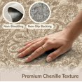 thumbnail image 6 of ODIKA 8'x10' Washable Area Rug Non-Slip Chair-Friendly Mat Tan Throw Vintage Floral Medallion Distressed Boho Scroll Vines with Antique Charm for Dining Room, Large Office, Lounge, 6 of 7