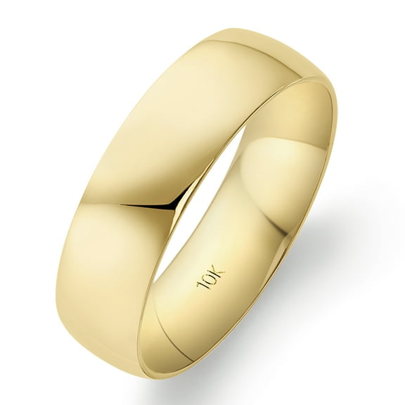 Oxford Ivy Mens Solid 10K Yellow Gold Comfort Fit Wedding Band Ring Size 13