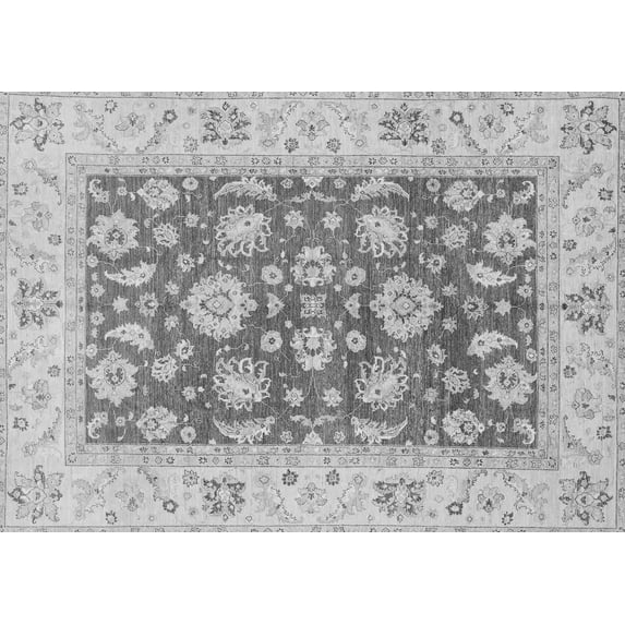 Ahgly Company Indoor Rectangle Oriental Gray Traditional Area Rugs, 3' x 5'