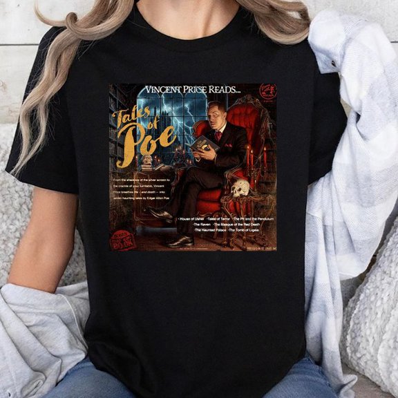 Tales of Terror T-Shirt, Vincent Price Horror Tee, Classic 60s Horror Movie Shirt, Men's And Women's Graphic Tee 100% Cotton by TBun, Full Sizes S-5XL