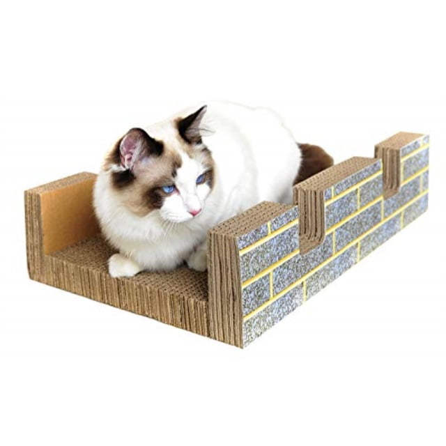 petpopo cat scratcher cardboard cat toy recycle corrugated paper catnip included