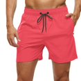 thumbnail image 1 of Pantalones cortos de playa para hombre, bañador con cierre elástico, secado rápido, bolsillos con cremallera Fivean unisex, 1 of 2