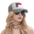 thumbnail image 6 of Men Women North Carolina Flag Distressed Twill Cotton Baseball Cap Vintage Adjustable Dad Hat, 6 of 7