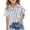 Grey, variant on Gaexia Girls Striped Casual Shirt Short Sleeve Lapel Open Front Knit Top Loose Fit Fashion Blouse For Summer (Brown,14-15 Years)