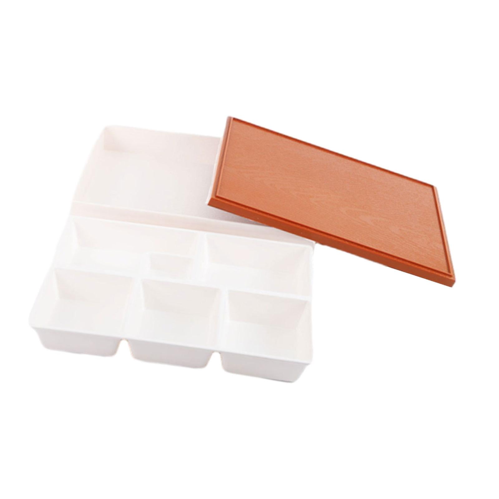 Fiocias Japanese Bento Box Stackable Lunch Bento Box Traditional Japanese Sushi Tray for 5 grids