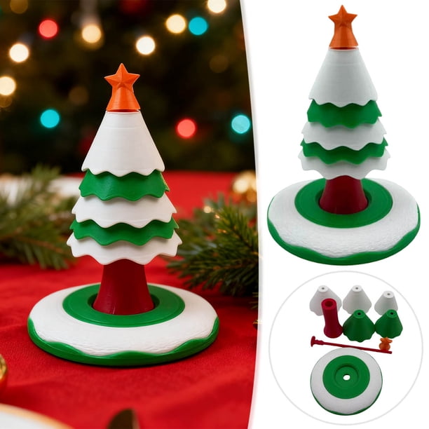 Decoraciones navideñas, adornos navideños, regalos navideños Descompresión navideña Árbol de Navidad giratorio Decoración árboles decoraciones