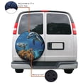 thumbnail image 4 of KAKALAD Ocean Sea Animal Turtle Dolphin 06 Spare Tire Cover Universal Vehicle Accessories Buckle Car Tools 17”in, 4 of 6