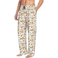 thumbnail image 3 of Kdxio Squirrel And Mushroom Print Men's Sleep Pajama Pant Lounge Pants with Pockets, 3 of 8