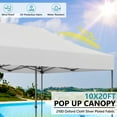 thumbnail image 6 of Outdoor Basic 10' x 20' Pop up Instant Canopies Tent with Wheeled Carrying Bag for Party Commercial Activity,White, 6 of 8
