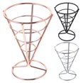 thumbnail image 4 of French Fries Cone Holder Metal Ice Cream Cone Holder for 3Pcs Home Use, 4 of 5