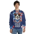 thumbnail image 4 of Patriotic Border Collie Celebrates 4th of July All Over Print 3D Sweatshirt Unisex Merch Borders Dog Lovers Gifts Idea - 02009, 4 of 6