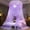 Purple, variant on Uuiauoio Canopy Bed Mosquito Net,Dome Ceiling Mounted Princess Style Bed Curtain with Lace Trim,Foldable Floor Standing Canopy for Bedroom Decor,Breathable Mesh Fabric for Double and Queen Size Beds