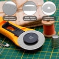 thumbnail image 3 of FUYGRCJ 10Pcs Crochet Edge Rotary Cutter Blade Set 45mm Perforating Rotary Blade 12/15 Teeth Crochet Skip Blade Rotary Cutter Replacement Skip Stitch Rotary Blade Dotted Line Rotary Blade, 3 of 8