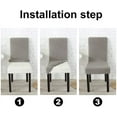 thumbnail image 6 of Dining Chair Cover Parsons Chair Covers, 8 Pack Dining Chair Slipcover Protector Cover for Hotel, Dining Room, Banquet (Taupe), 6 of 7