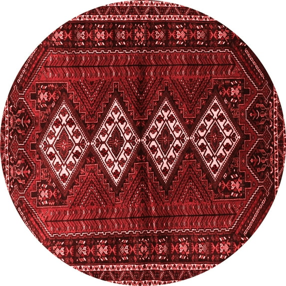 Ahgly Company Indoor Round Persian Red Traditional Area Rugs, 8' Round