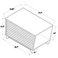 thumbnail image 4 of Pemberly Row Dark Brown and Oak Finished Cat Litter Box Cover House, 4 of 12