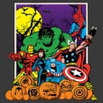 thumbnail image 2 of Boy's Marvel Halloween Avengers Scene  Graphic Tee Charcoal Heather Large, 2 of 5