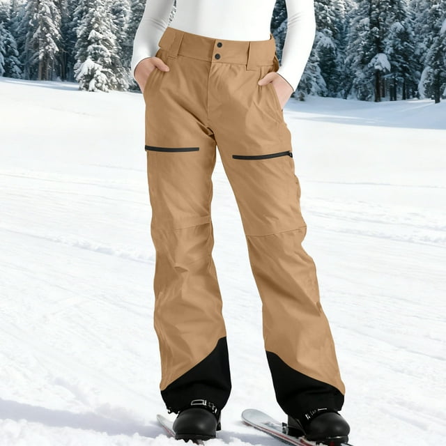 Cameland Pantalon de Ski en Molleton à Poches Colorées pour Femmes Pantalon de Mode pour Femmes