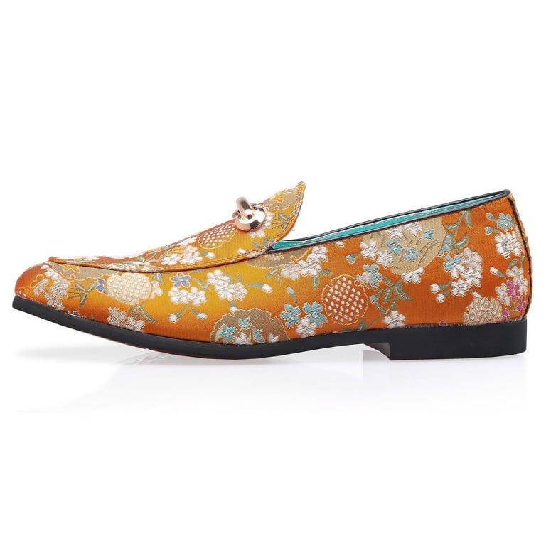 orange prom dress shoes Men's Orange Prom Shoes